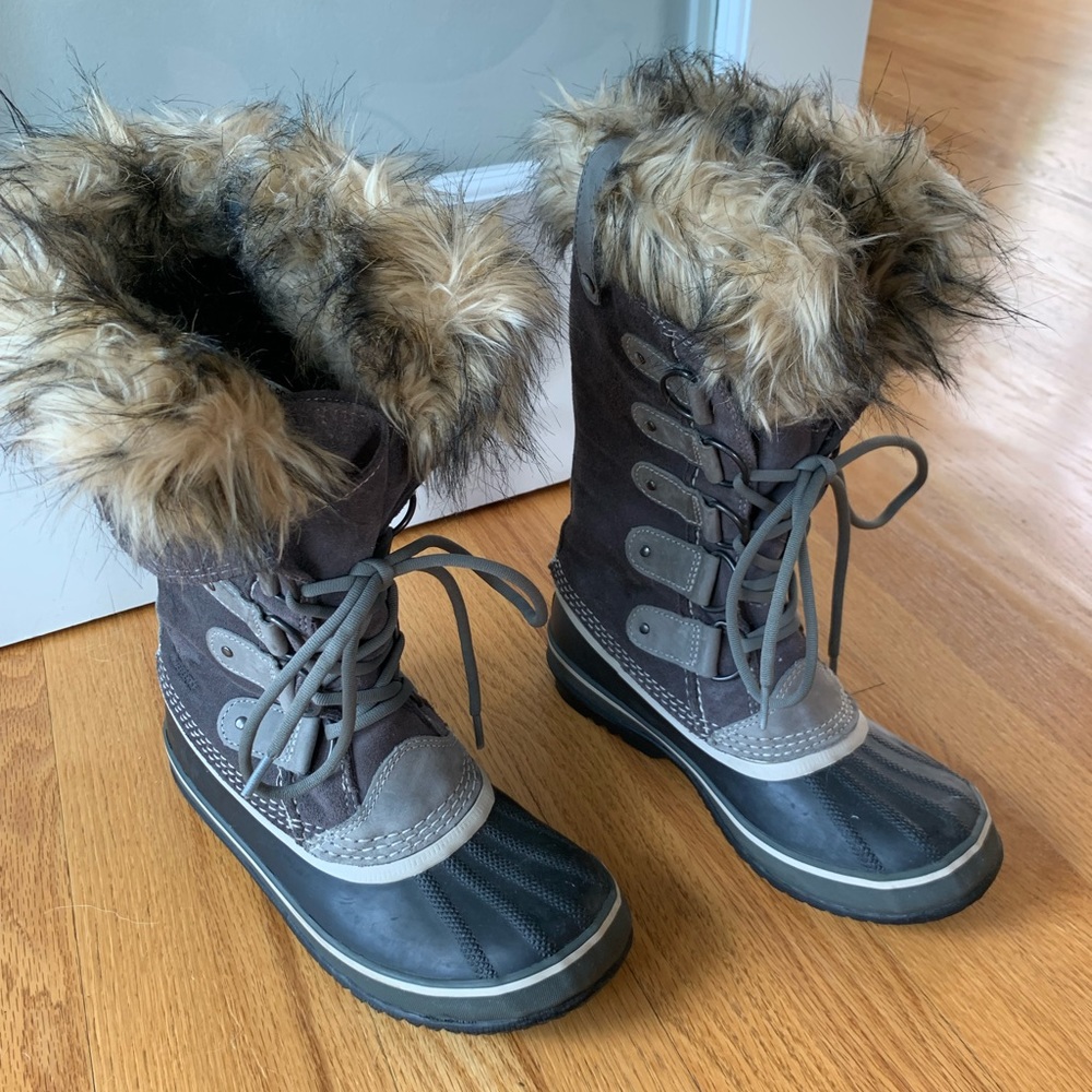 Sorel Winter Boots grey/black size 8
